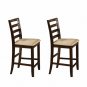 Fairwinds 7-PC Square Counter Height Set in Cappuccino -Dimension:54'x54"x36. SKU#: F7-CAP-W