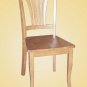 5-PC Avon Oval Dining Table + 4 Fabric Upholstered Chairs in Oak Finish. SKU# AVON5-OAK-C