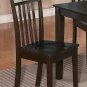 7PC CAPRI DINING SET, TABLE with 6 WOOD SEAT CHAIRS IN CAPPUCCINO, SKU: CAP7S-CAP-W