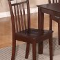5PC CAPRI KITCHEN SET TABLE with 4 FAUX LEATHER SEAT CHAIRS IN MAHOGANY, SKU: C5S-MAH-LC