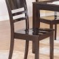 6PC RECTANGULAR DINETTE KITCHEN DINING TABLE w/ 4 PLAIN WOOD SEAT CHAIRS &1 BENCH, SKU: LY6-CAP-W