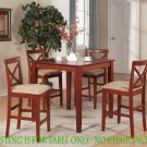 36" Square Counter Height Table Only in Cherry Brown Finish, SKU#: PBT-BRN-T