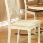 9PC Plainville Oval Dining Table w/8 Wood Seat Chairs Buttermilk & Cherry SKU: PLAI9-WHI-W