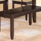 Lynfield Dinette Kitchen Dining Bench in Cappuccino L48"xD16"xH18". SKU: LY-WB-CAP