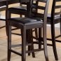 7PC Fairwinds Counter Height Table w/6 Leather Seat Chairs in Cappuccino. SKU: F7-CAP-LC