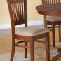 7PC Vancouver Dinette Dining Set, Oval Table with 6 Wood Seat Chairs Espresso, SKU: VANC7-ESP-W