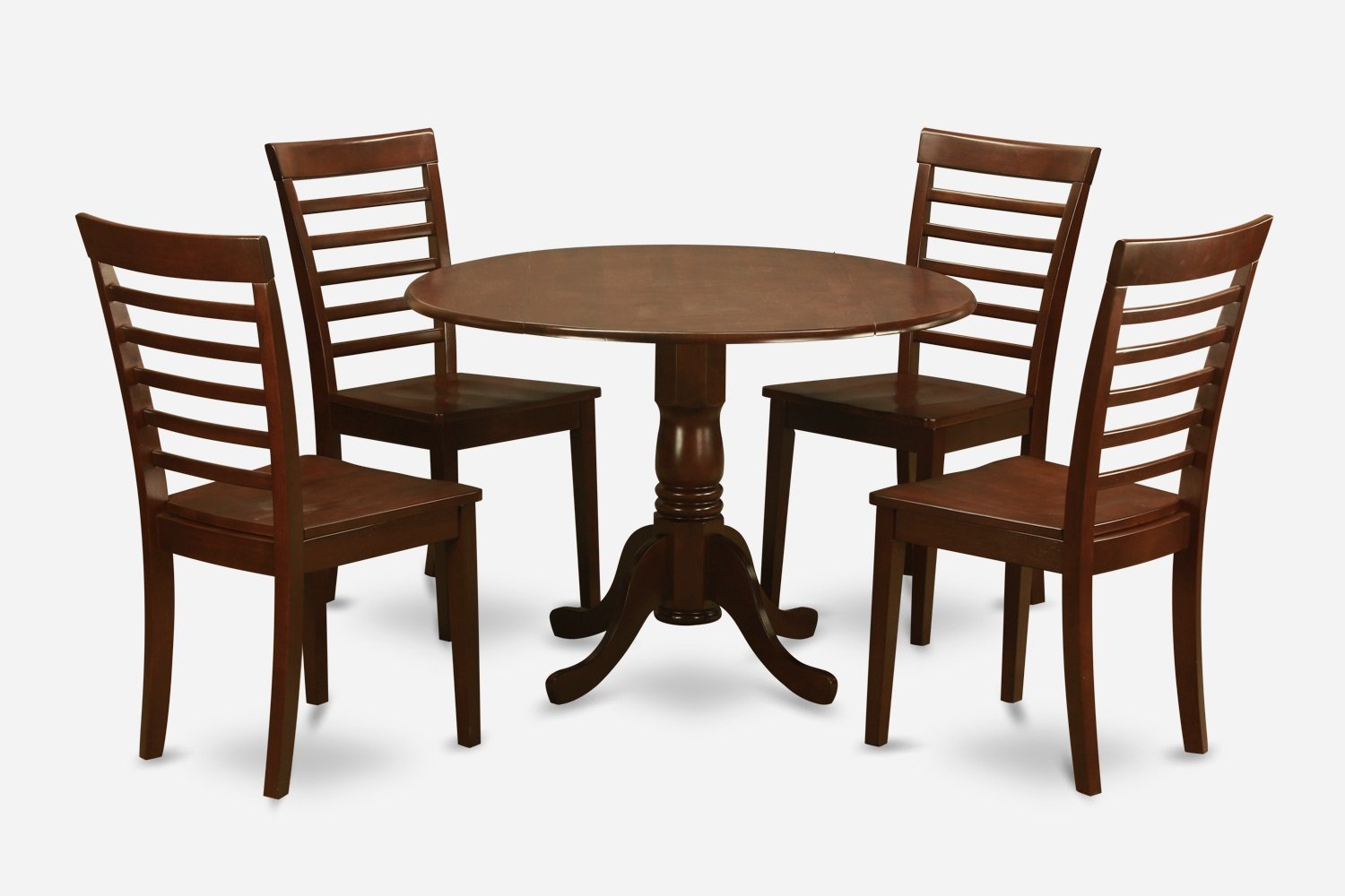 dublin round table w/ leaf Milan seat drop 5PC Dublin round  table wood 4