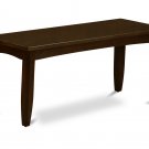 Parfait Dining Bench in Cappuccino, L43"xD15"xH18". SKU: PFB-CAP-W