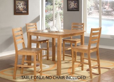 Caf&Atilde;&copy; 42" Square Counter Height Table Only in Light Oak Finish, SKU#: CFT-OAK-T