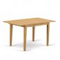 5pc Norfolk kitchen set, table with 4 Vancouver wood seat chairs in light oak SKU# NOVA5-OAK-W