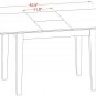 5pc Norfolk kitchen set, table with 4 Vancouver wood seat chairs in light oak SKU# NOVA5-OAK-W