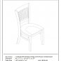 3pc Norfolk kitchen set, table with 2 Vancouver wood seat chairs in light oak SKU# NOVA3-OAK-W