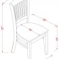 5pc Kitchen Dinette, Dublin table + 4 Vancouver wood seat chairs in espresso NEW