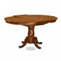 7pc Portland oval kitchen dining set table + 6 upholstered chairs saddle brown SKU# PORT7-SBR-C