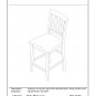 Set of 2 Vernon counter height fabric upholstered chairs in mahogany finish SKU# VNS-MAH-C