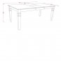7pc Weston set rectangular dining table + 6 wood seat chairs buttermilk cherry
