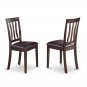 3pc dinette, 36" round kitchen pedestal table + 2 faux leather chairs cappuccino