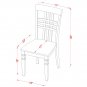 5pc Dining Set, Plainville oval pedestal table + 4 chairs in buttermilk & cherry