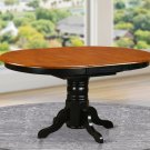 Kenley Kitchen Dining Table Without Chair in Black and Cherry SKU#: KET-BLK-TP