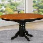 Kenley Kitchen Dining Table Without Chair in Black and Cherry SKU#: KET-BLK-TP