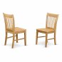5pc rectangular dinette kitchen table with leaf + 4 padded chairs in light oak