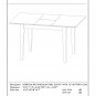 5pc rectangular dinette kitchen table with leaf + 4 padded chairs in light oak