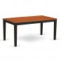 5-PC Nicoli Dining Set, Table with 4 Cushion Seat Chairs in Black & Saddle Brown. SKU#:NICO5-BLK-W