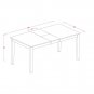 5-PC Nicoli Dining Set, Table with 4 Wood Seat Chairs in Black and Cherry. SKU#:NICO5-BLK-W