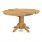 One Avon Oval Dinette Kitchen Dining Table Without Chair in Light Oak Finish, SKU: AV-OAK-TB