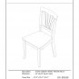7Pc Square Parfait Dining Table with 6 Avon Wood Seat Chairs in Saddle Brown. SKU: PFAV7-SBR-W