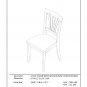 5pc Square Parfait Dining Table with 4 Avon Padded Chairs in Saddle Brown. SKU: PFAV5-SBR-C