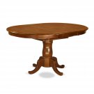 One Portland 42x60" Oval Pedestal Kitchen Dining Table No Chair Saddle Brown, SKU: POT-SBR-TP