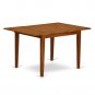 Milan Dinette Kitchen Set, Table 36"x 54" with 4 Chairs in Saddle Brown Finish SKU# MILA5-SBR-C