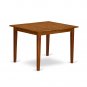 Milan Dinette Kitchen Set, Table 36"x 54" with 4 Chairs in Saddle Brown Finish SKU# MILA5-SBR-C