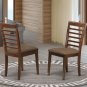 Milan Dinette Kitchen Set, Table 36"x 54" with 4 Chairs in Mahogany Finish SKU#: MILA5-MAH-C