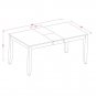 6pc LYNFIELD RECTANGULAR DINING TABLE + 4 PLAIN WOOD SEAT CHAIRS + 1 BENCH ESPRESSO, SKU: LY6-ESP-W