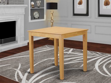 36x36" Square Pub Counter Height Table No Chairs in Oak SKU# PBT-OAK-T
