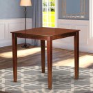 36x36" Square Pub Counter Height Table No Chairs in Brown SKU# PBT-BRN-T