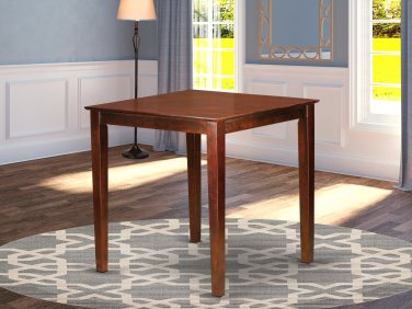 36x36" Square Pub Counter Height Table No Chairs in Brown SKU# PBT-BRN-T