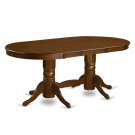 Vancouver Double Pedestal Dining Table L76"xW40" in Espresso, Chair is not included, SKU: VT-ESP-T+B