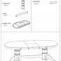 Vancouver Double Pedestal Dining Table L76"xW40" in Espresso, Chair is not included, SKU: VT-ESP-T+B