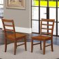 9-PC Parfait Square Dining Set, Table with 8 wood seat Chairs in Saddle Brown. SKU: PF9-SBR-W