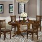 5PC Vancouver Dinette Dining Set Oval Table w/ 4 cushioned chairs in espresso VANC5-ESP-C