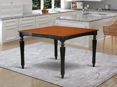 Dinette Dining Counter Height Table with 18" Leaf (without chair) in Black & Cherry SKU#: CT-BLK-T