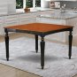 Dinette Dining Counter Height Table with 18" Leaf (without chair) in Black & Cherry SKU#: CT-BLK-T