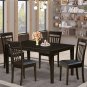 5PC CAPRI KITCHEN SET TABLE with 4 FAUX LEATHER SEAT CHAIRS IN MAHOGANY -SKU# C5S-CAP-LC
