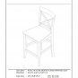Capri counter height rectangular dining table + 6 wood chairs light oak SKU# CAPU7H-OAK-W