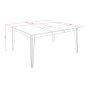 7pc Henley Dining Table with 6 Capri Wood Seat Chairs in Cappuccino. SKU#: HECA7-CAP-W