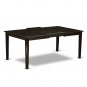 7pc Henley Dining Table with 6 Capri Wood Seat Chairs in Cappuccino. SKU#: HECA7-CAP-W