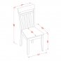 7pc Henley Dining Table with 6 Capri Wood Seat Chairs in Cappuccino. SKU#: HECA7-CAP-W
